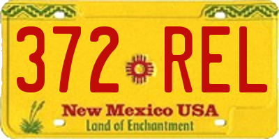 NM license plate 372REL
