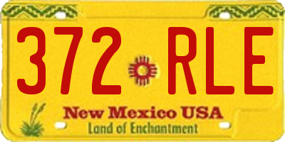 NM license plate 372RLE