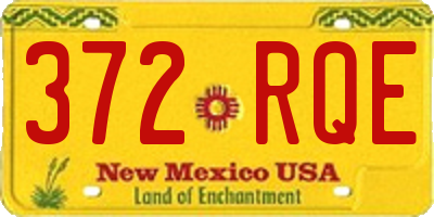 NM license plate 372RQE