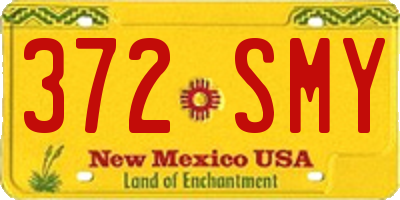 NM license plate 372SMY