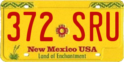 NM license plate 372SRU