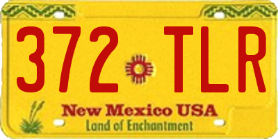 NM license plate 372TLR