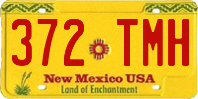 NM license plate 372TMH