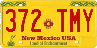 NM license plate 372TMY