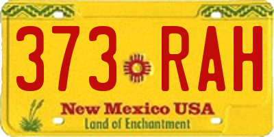 NM license plate 373RAH