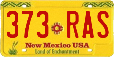 NM license plate 373RAS