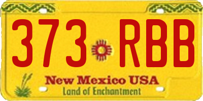 NM license plate 373RBB