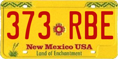 NM license plate 373RBE