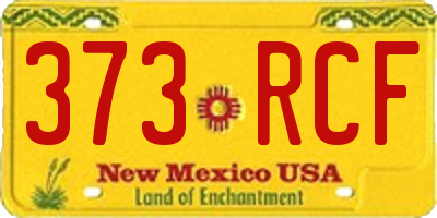 NM license plate 373RCF