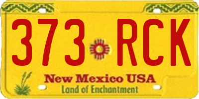 NM license plate 373RCK