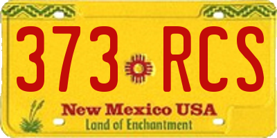 NM license plate 373RCS