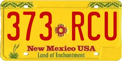 NM license plate 373RCU