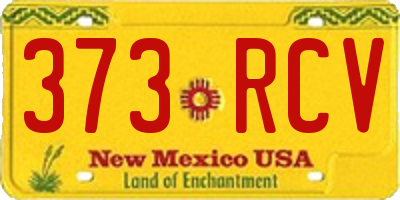 NM license plate 373RCV