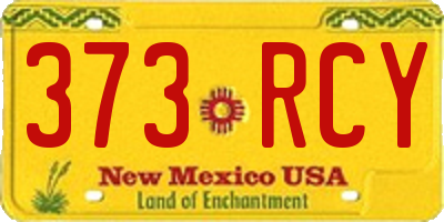 NM license plate 373RCY