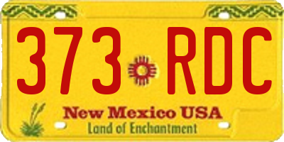 NM license plate 373RDC