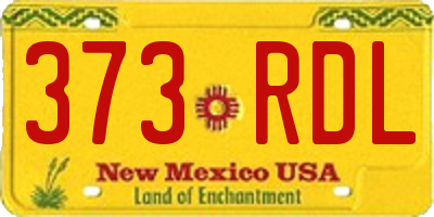 NM license plate 373RDL