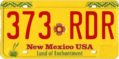 NM license plate 373RDR