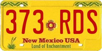 NM license plate 373RDS
