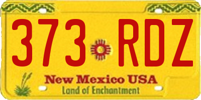 NM license plate 373RDZ