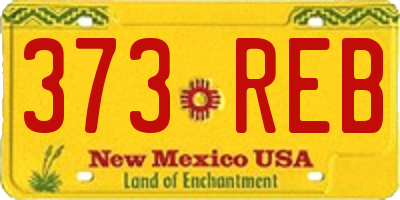 NM license plate 373REB