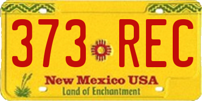 NM license plate 373REC