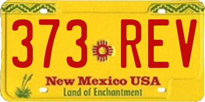 NM license plate 373REV