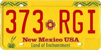 NM license plate 373RGI