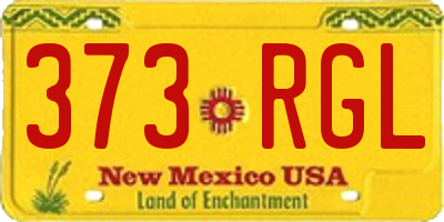 NM license plate 373RGL