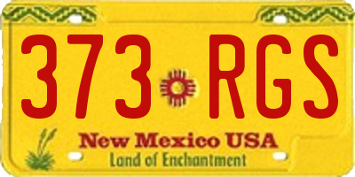 NM license plate 373RGS