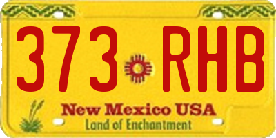 NM license plate 373RHB