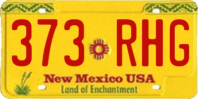 NM license plate 373RHG