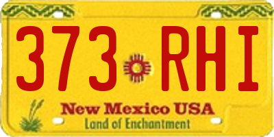 NM license plate 373RHI