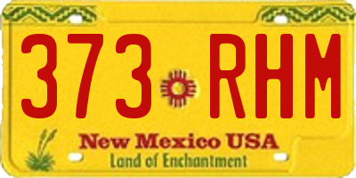 NM license plate 373RHM