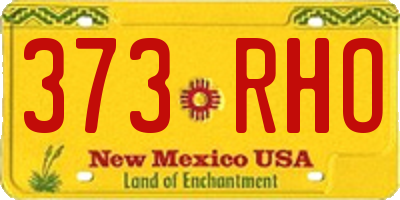 NM license plate 373RHO