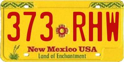 NM license plate 373RHW