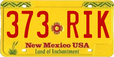 NM license plate 373RIK
