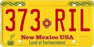 NM license plate 373RIL