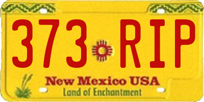 NM license plate 373RIP