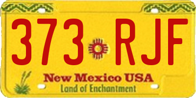 NM license plate 373RJF