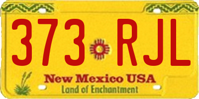 NM license plate 373RJL