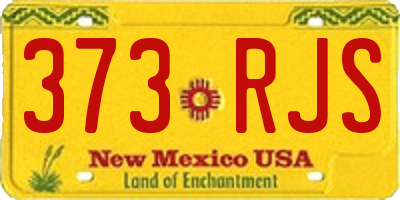 NM license plate 373RJS