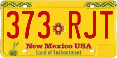 NM license plate 373RJT