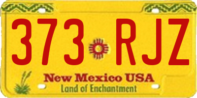 NM license plate 373RJZ