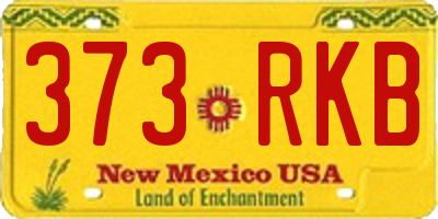 NM license plate 373RKB