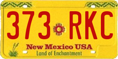 NM license plate 373RKC