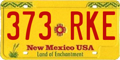 NM license plate 373RKE