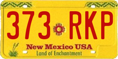 NM license plate 373RKP