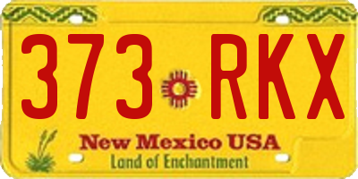 NM license plate 373RKX