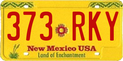 NM license plate 373RKY