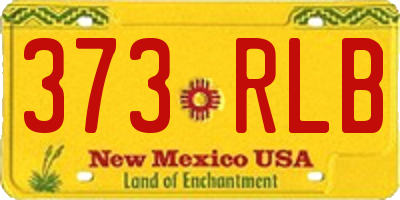 NM license plate 373RLB